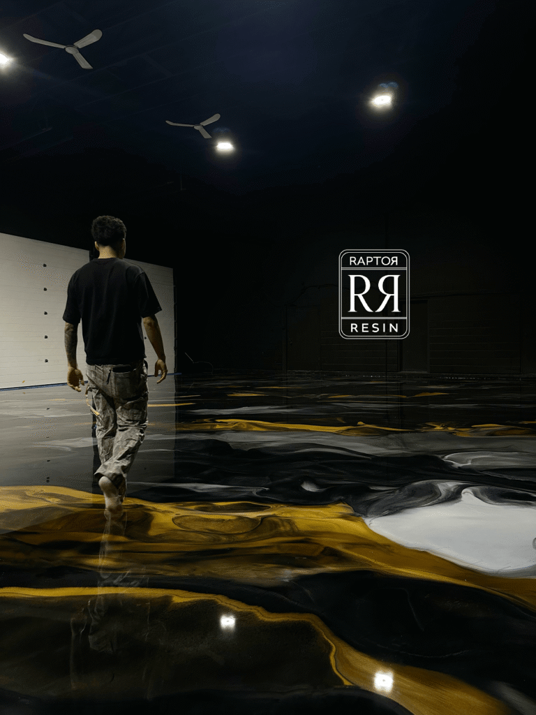 surrey metallic epoxy garage flooring